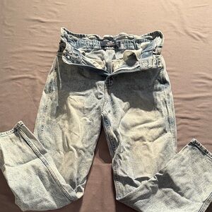 Hollister Women's Light Blue Straight Leg Jeans